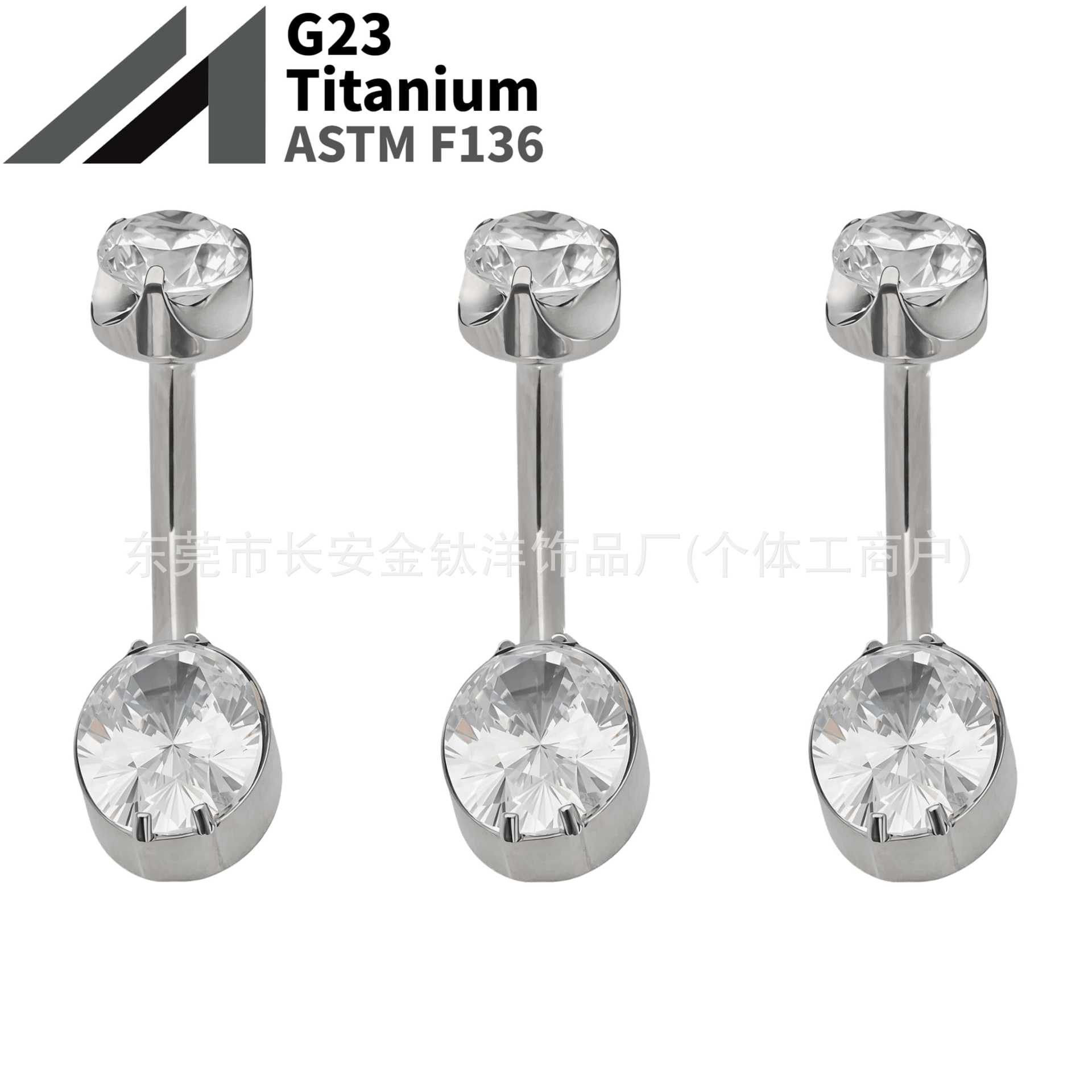 16G labret stud size and finish detail