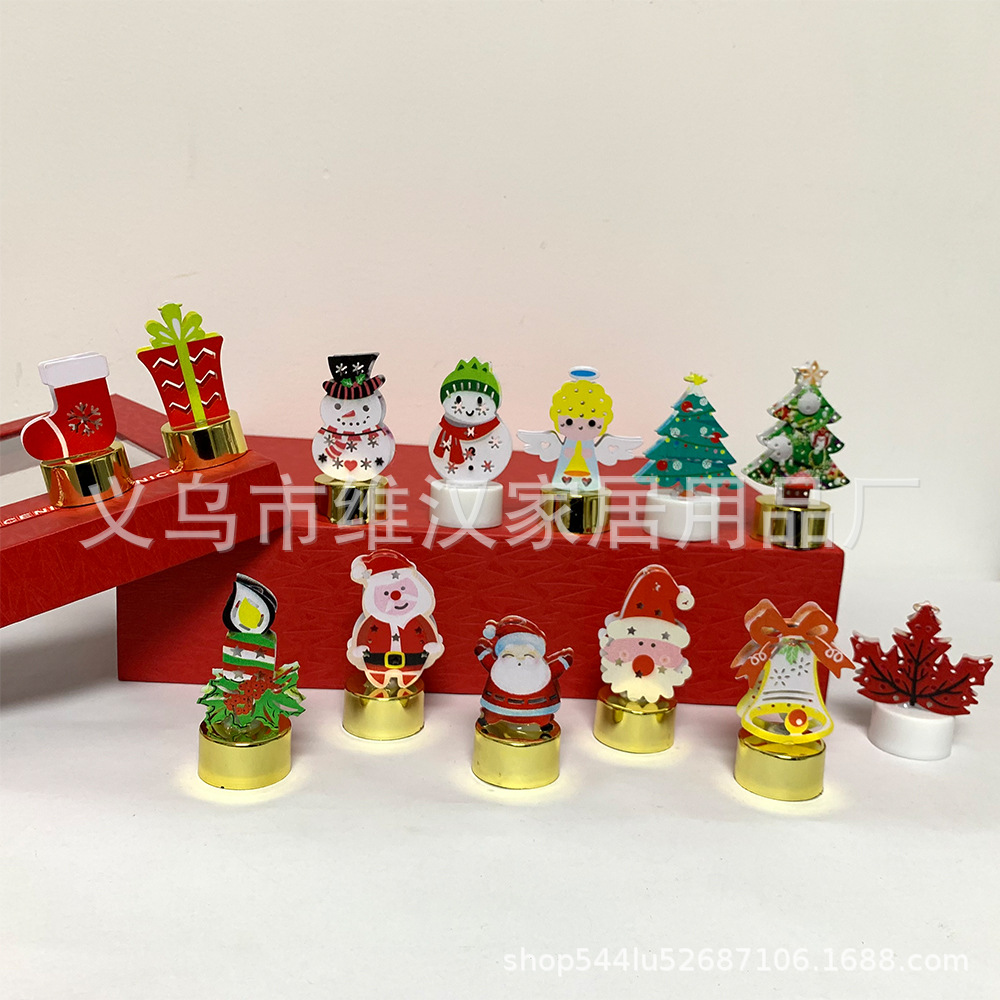 Vela Electrónica LED de Navidad de Hierro con Luz Cálida para Decoración de Noche image 5