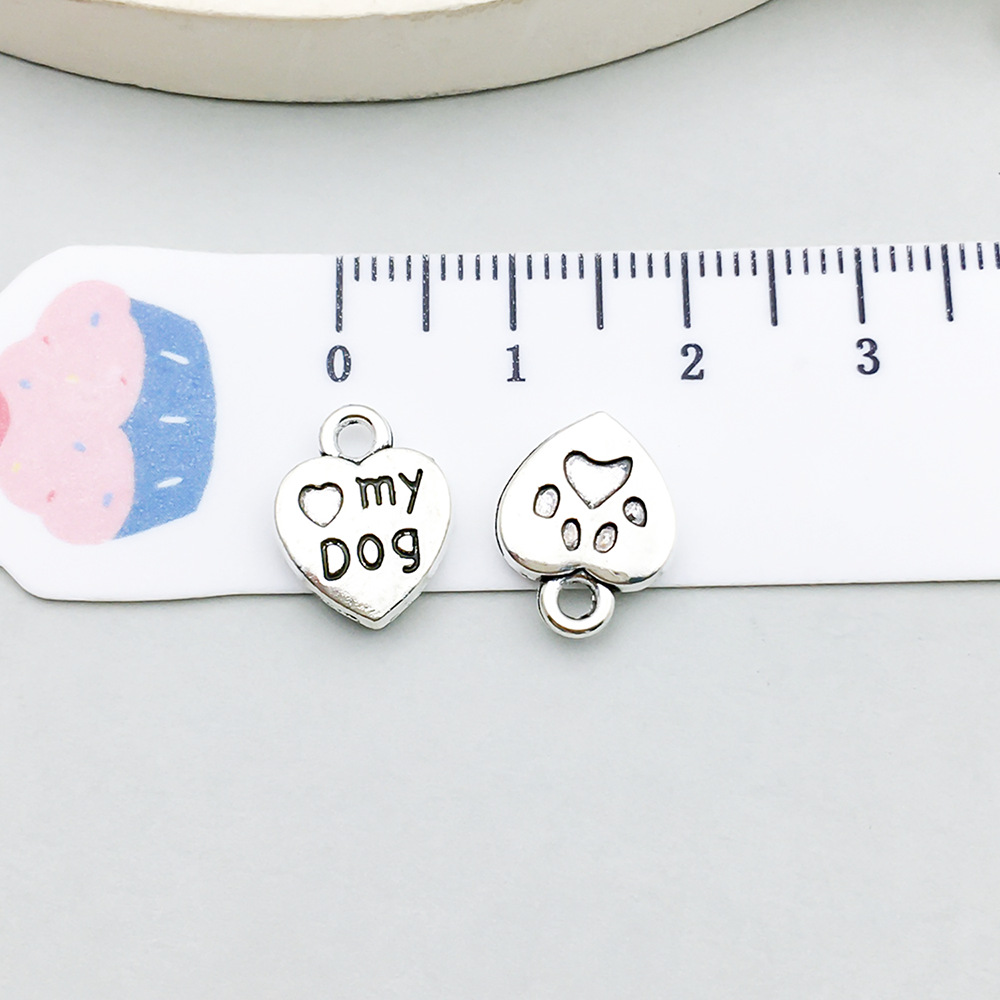 7277-M-古银锌合金桃爱心形狗mydog10x12-1.