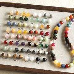 天然虎目石絵石レッドストーン 10 ミリメートルラウンドビーズブレスレットネックレスビーズ diy アクセサリー材料ルースビーズ