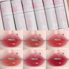 xixi靈動水霧唇釉 啞光霧面不易掉色沾杯唇泥水潤嘟嘟唇水光唇釉