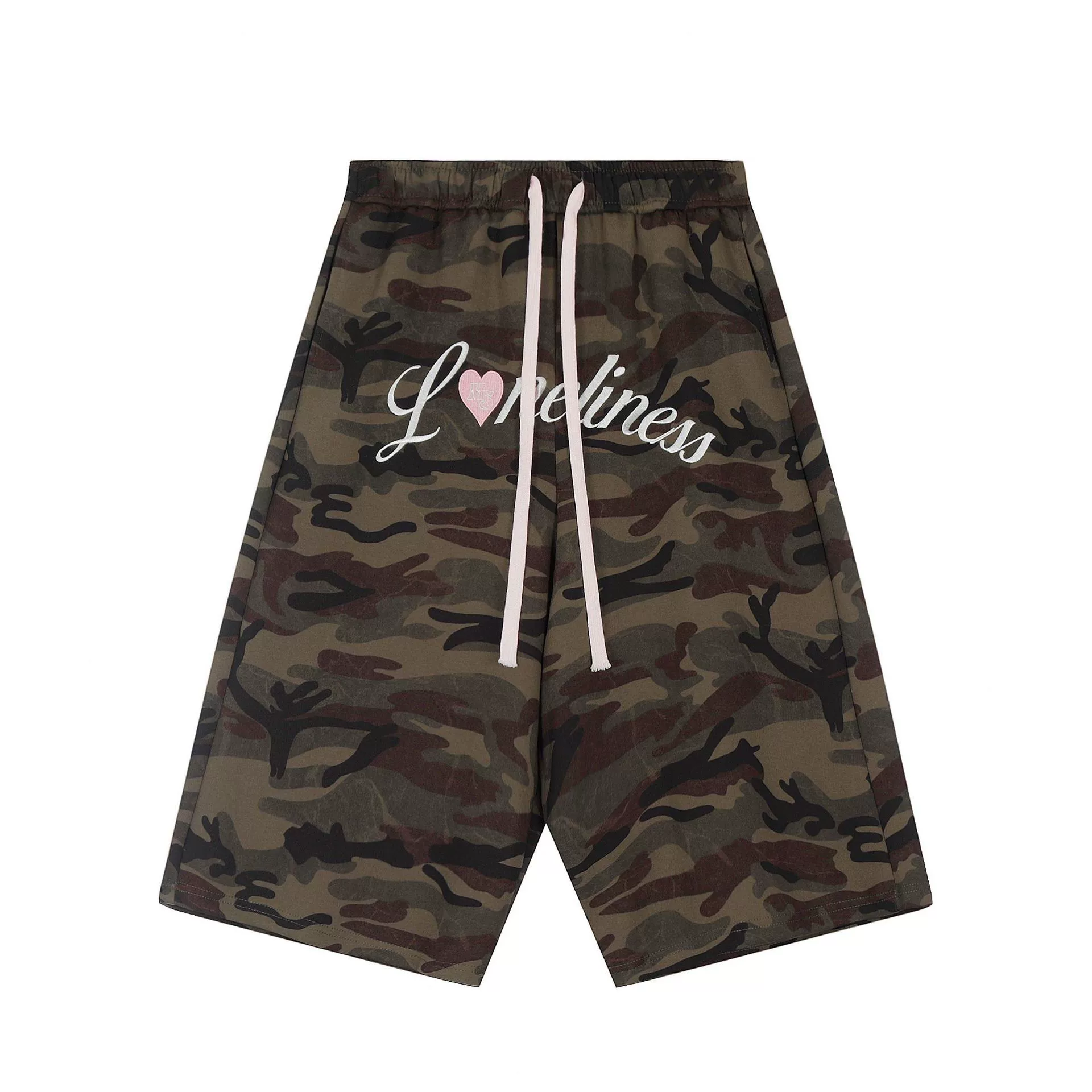 Broken Mirror Summer retro shorts, oversize