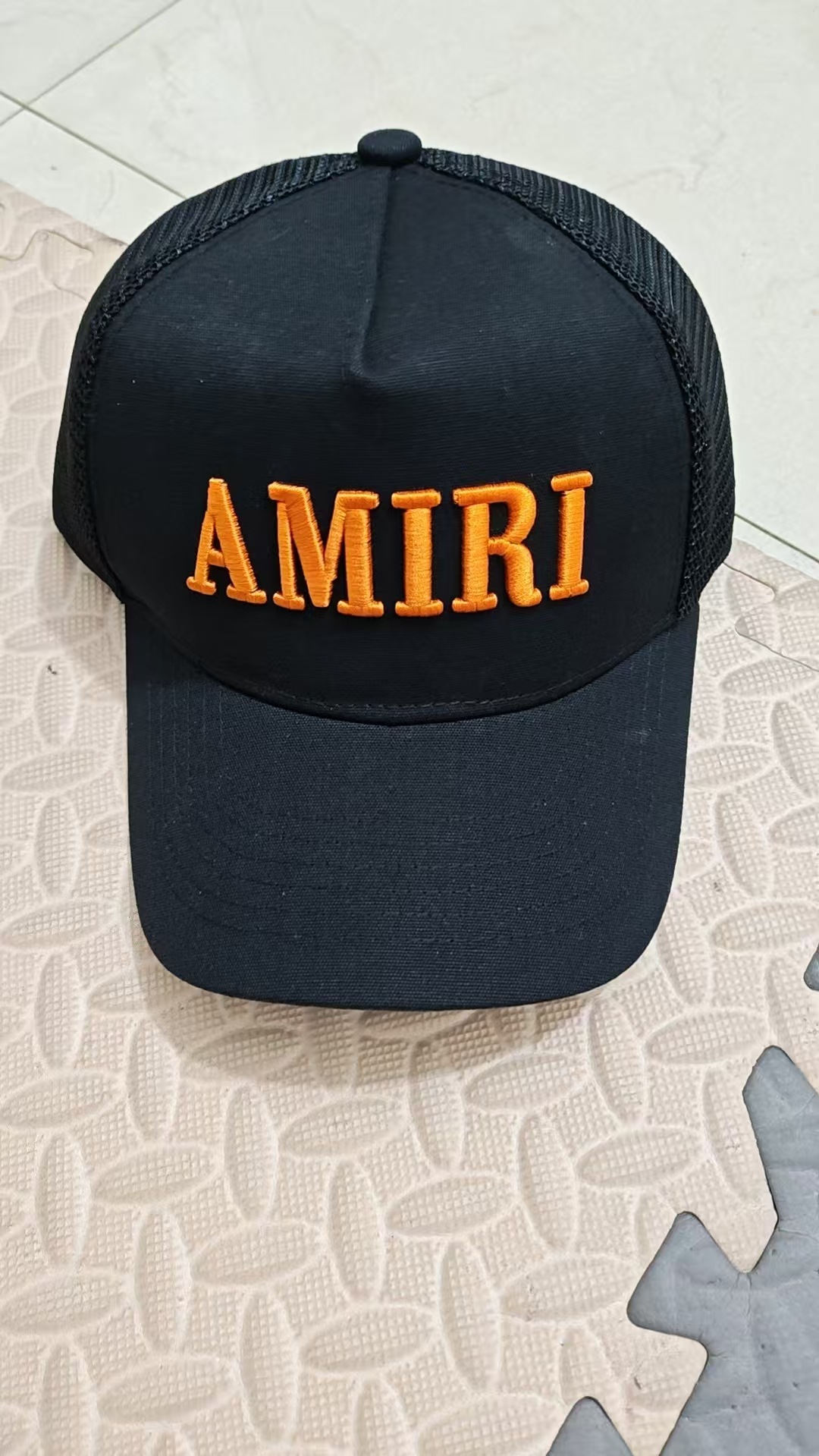AMIRI estilo de calle para hombres y mujeres con el mismo sombrero de béisbol tendencia de protección solar sombrero de béisbol bordado de verano un cabello