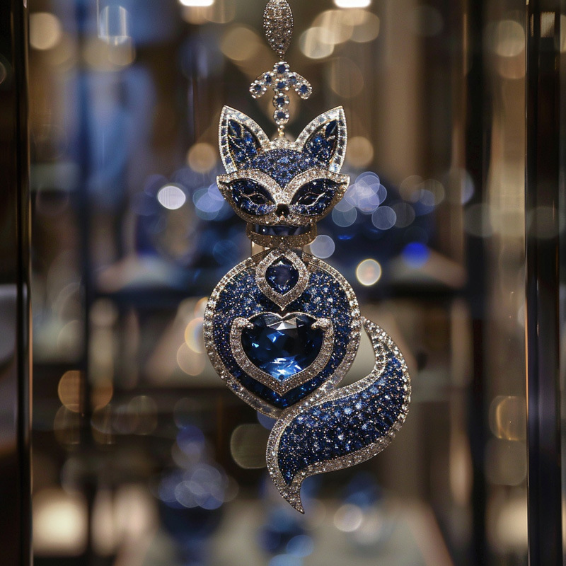 Spilla pendente a farfalla blu di alta qualità, personalizzazione di alta qualità, gioielleria a duplice scopo._voghion.com