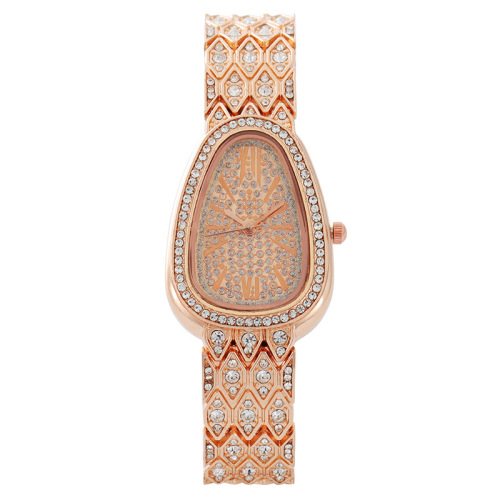 Direct Sale from BW Manufacturer - High-end Serpentine Women's Bracelet Watch with Full Diamond Fashion Quartz Watch - One Piece per Order