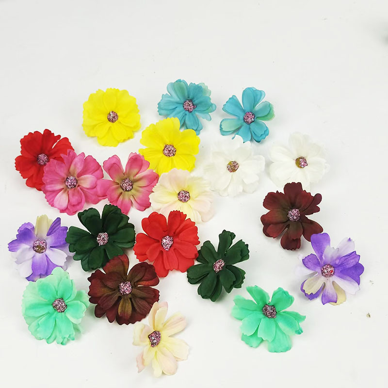 星语花朵小雏菊花家居装饰diy材料服装辅料发饰配饰裙摆仿真花DIY