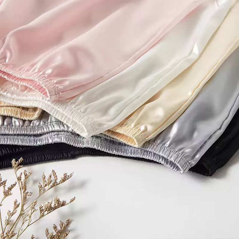 Silk safe trousers, summer thin protective underware, base shorts, western style, oversize
