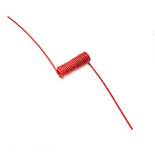 钢丝弹簧绳 PU实芯红色外径3.5 弹簧线钥匙扣装饰挂饰多色规格