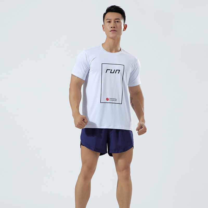2021 new pattern Cross border Manufactor Supplying Produce machining man motion run Bodybuilding Quick drying Large T-shirt