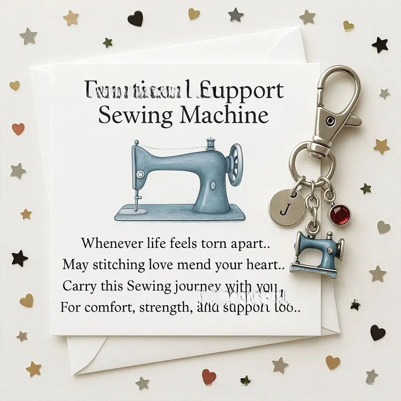 跨境Emotional Support Sewing Machine 情感支持缝纫机钥匙扣|undefined