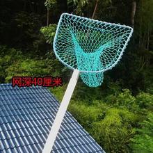 工厂直供单框木把抄网 木柄抄网手工编织网 养殖场专用抄网捞鱼网