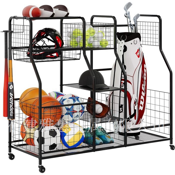 Yoga Mat Storage Home Sports Equipment Storage Rack Removable Badminton Racket Basketball Multi-Functional Rack