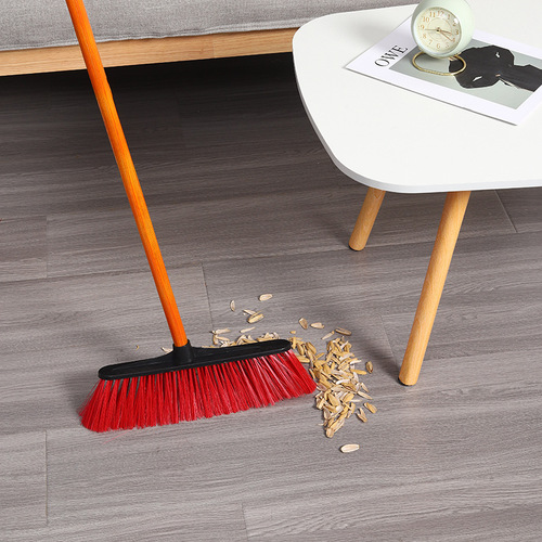 Plastic broom wholesale wholesale household hard bristles broom dustpan combination thickened labor protection school broom broom wholesale