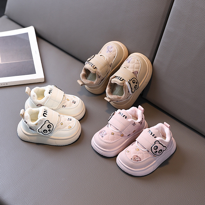 Infant soft sole toddler shoes winter male and female baby plus…