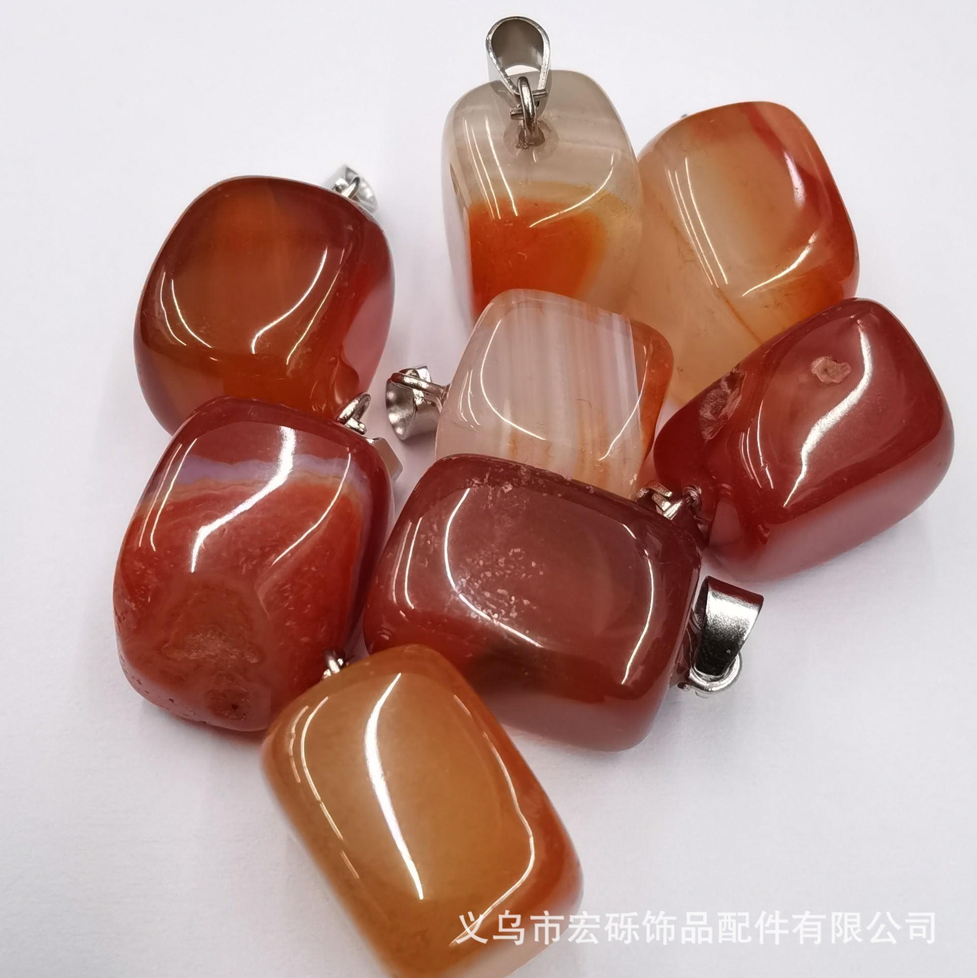 Fábrica directa piedra rodante de cristal de ágata natural irregular irregular colgante amorfo accesorios accesorios accesorios al por mayor