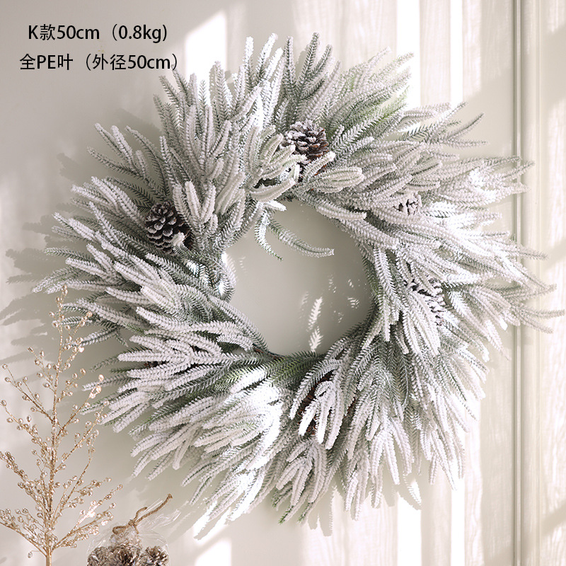 Nuevos colgantes de guirnaldas de Navidad colgantes de pared pe guirnaldas de hotel centro comercial escenario de decoración de Navidad props