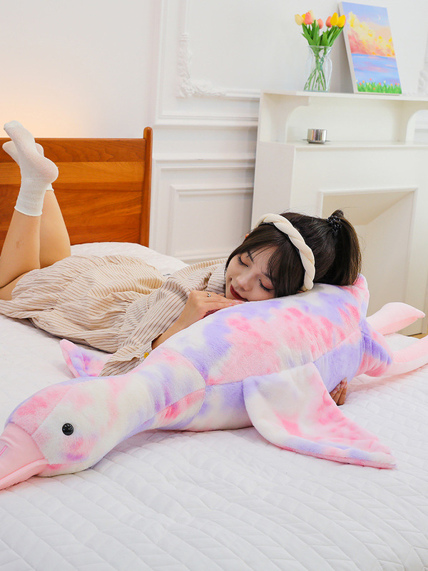 女の子向けのかわいい大きな白いガチョウのぬいぐるみ、足を抱えた枕、寝人形、友人への誕生日プレゼント、人形|undefined