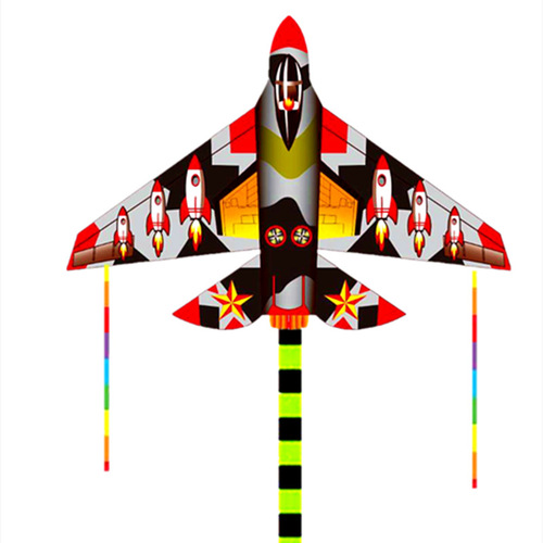 WEIFANG AIRPLANE KITE FIGHTER KITE EXTENDED TAIL CHILDREN'S CARTOON KITE WITH FLIGHT STAND TOY FOR WHOLESALE