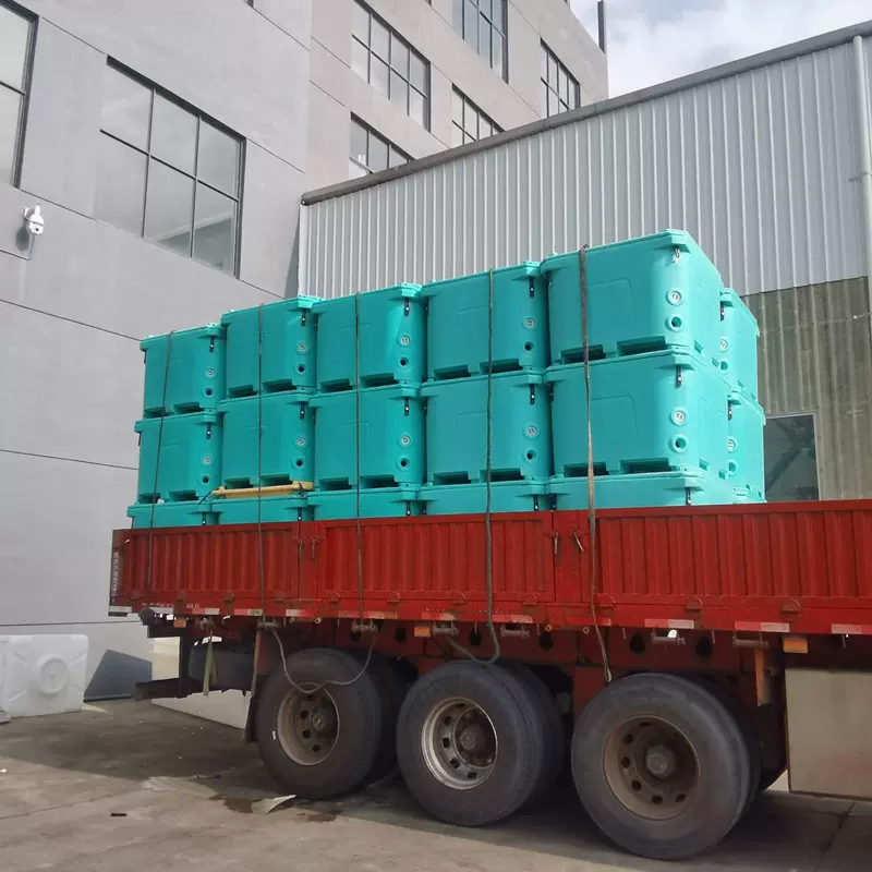 1000L大容量滚塑食品保温箱活渔虾水产浸泡桶搅拌异形加工