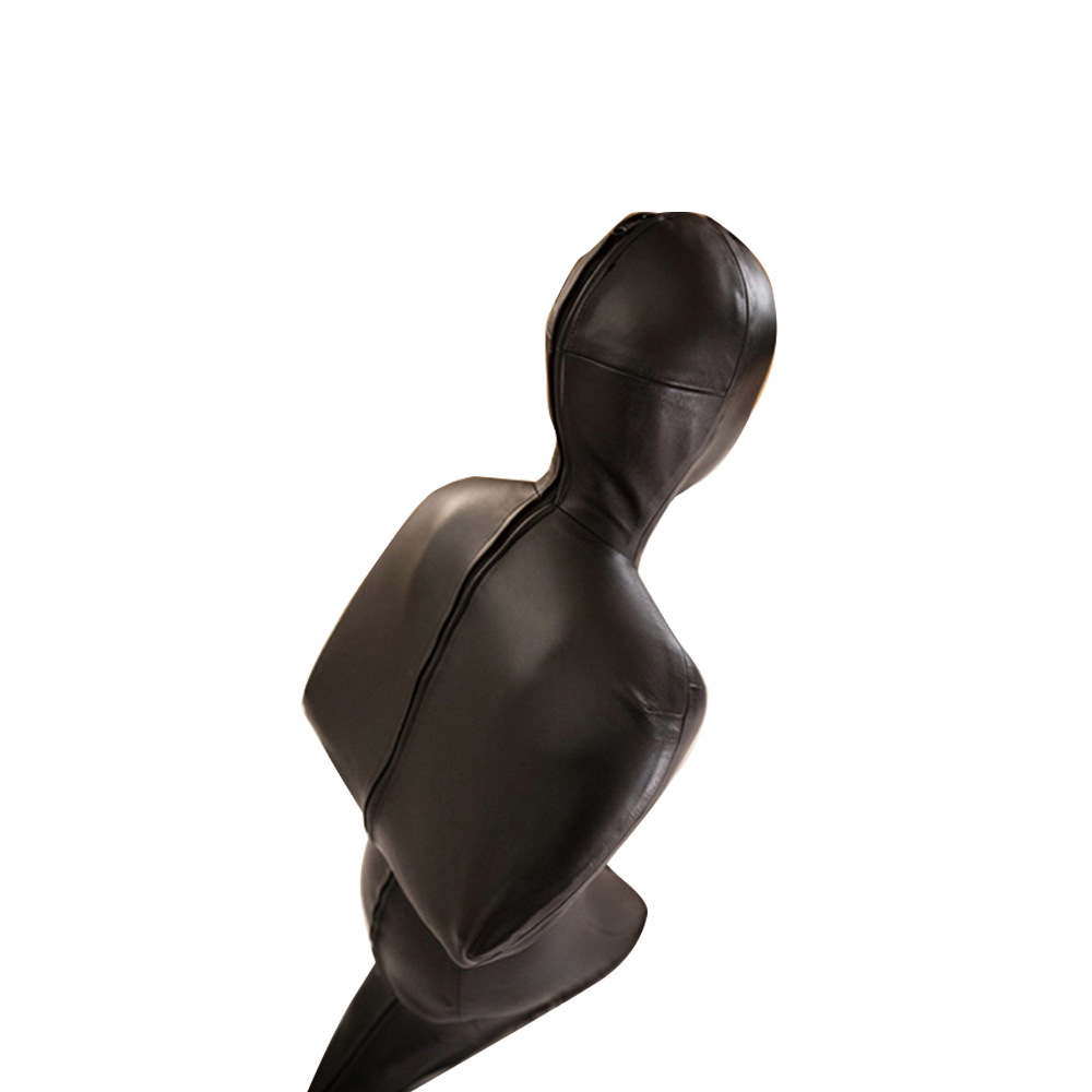 PU cuero corsés ropa de esclavo B32 corsés de mano piernas SM arrodillados ropa de esclavo PU todo incluido mono ajustado