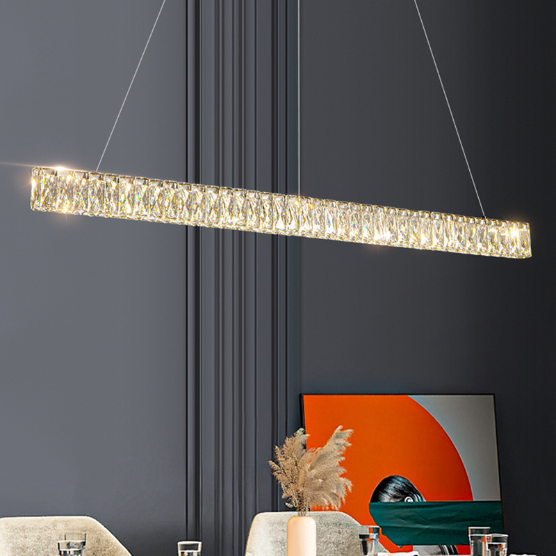 Postmoderno lámpara larga recepción moderna una luz Zhongshan barra de cristal diseño de lámparas de lámpara diseñador simple