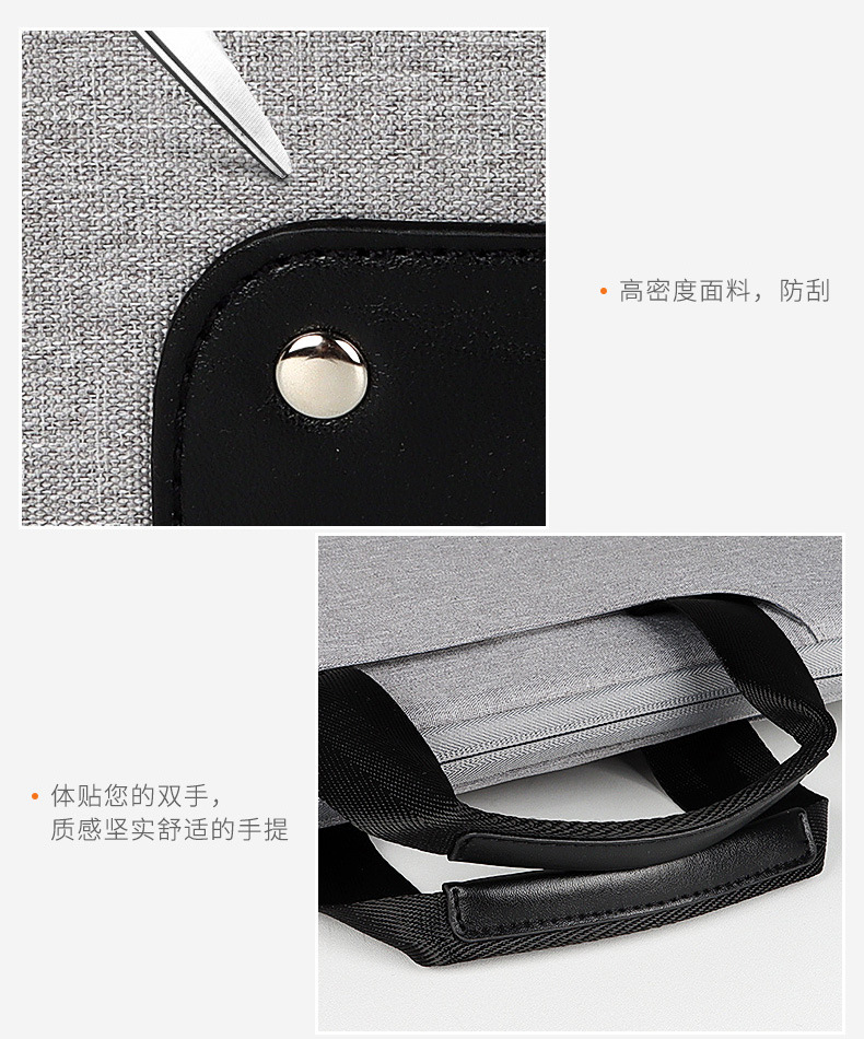 Wholesale single-shoulder portable laptop bags, waterproof briefcases, 131,415.6 inches, both men and women can print logos undefined
