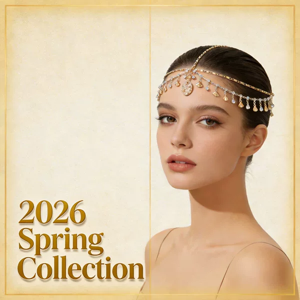 Cross-Border Popular Metal Zircon Tassel Head Chain Multi-Layer Exotic Style Ancient Style Hanfu Accessories for Women Factory Wholesale