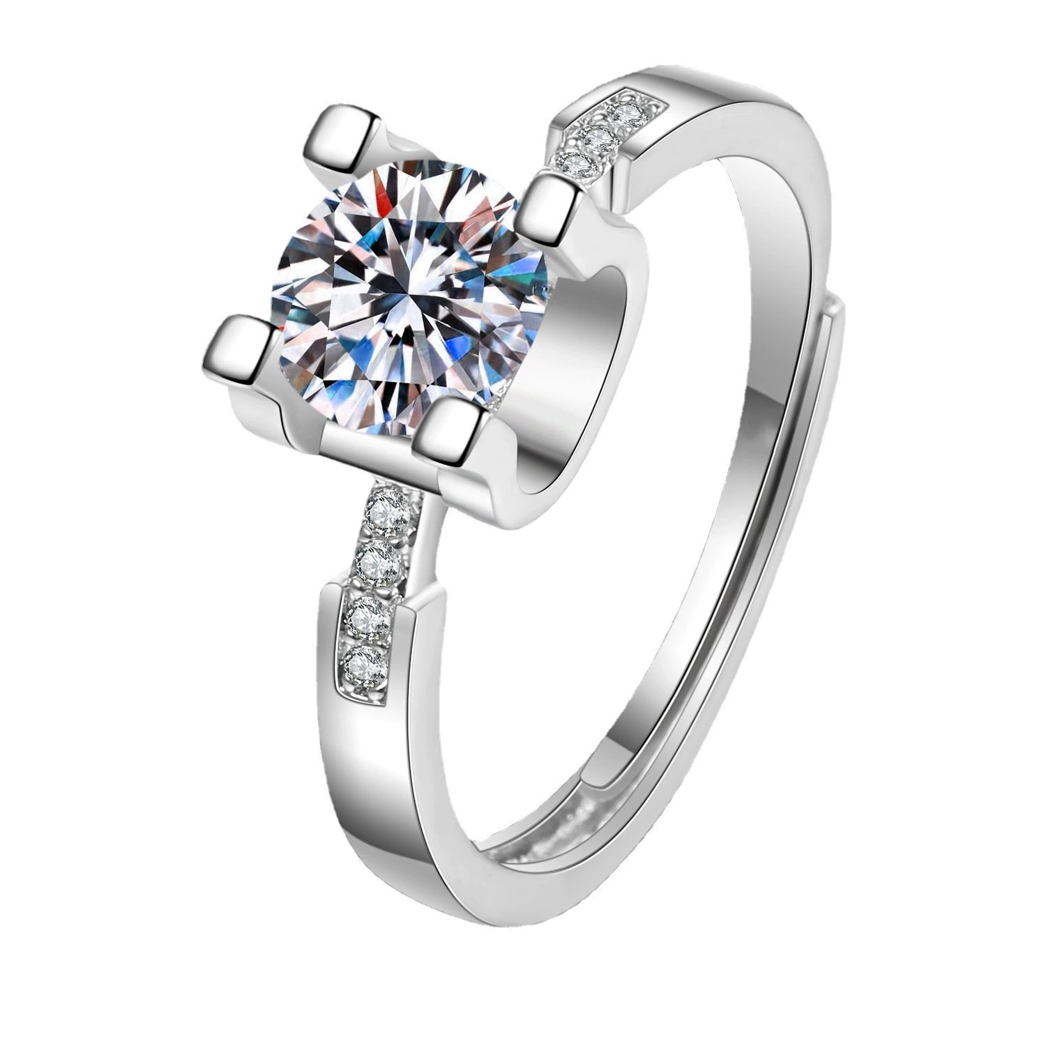 Classic wedding ring, one carat, simple and elegant design
