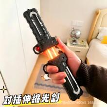 对插双刀流旋转二合一武士发光双刃伸缩激光剑炫酷男孩创意玩具