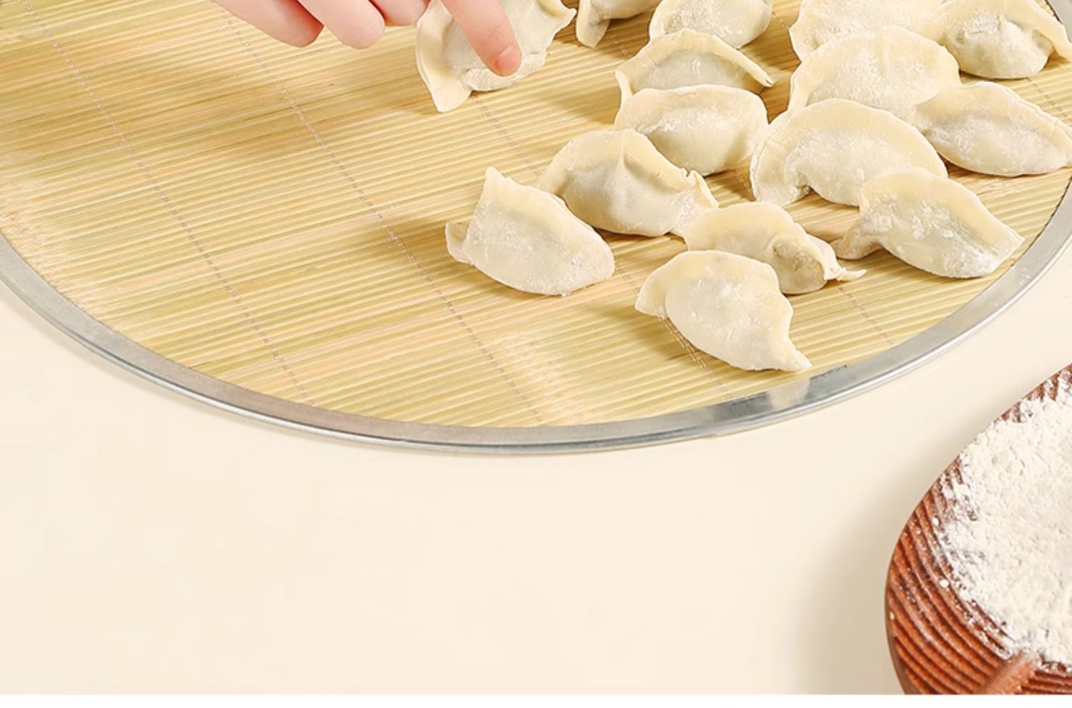 饺子托盘盖帘放饺子的帘子家用竹制水饺篦子饺子垫子防粘盖放置盘-阿里巴巴