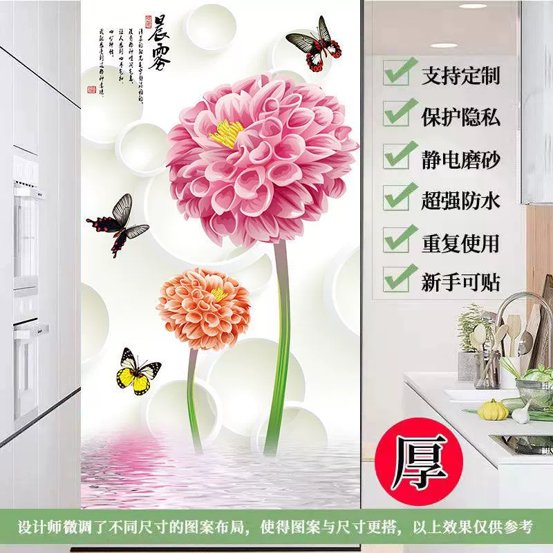 Glass window stickers, electric matte sticker, transparent protective underware