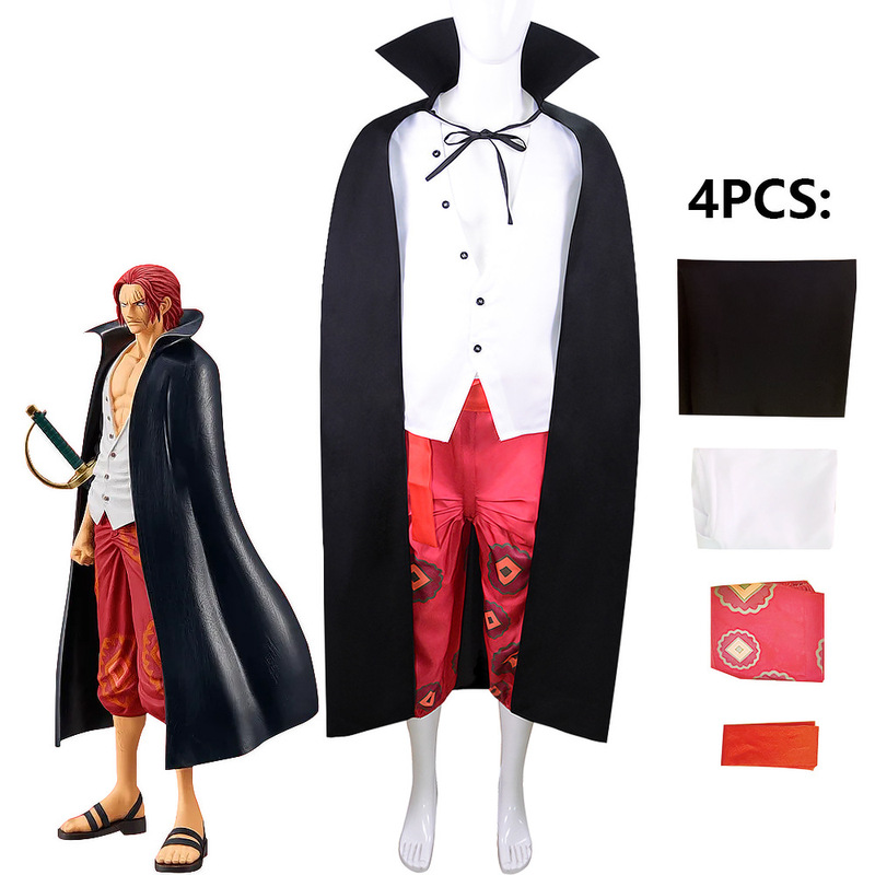 Z2022 Movie Edition One Piece Red Onepiece cos Xiangs cosplay Cartoon Red Hair cos Suit