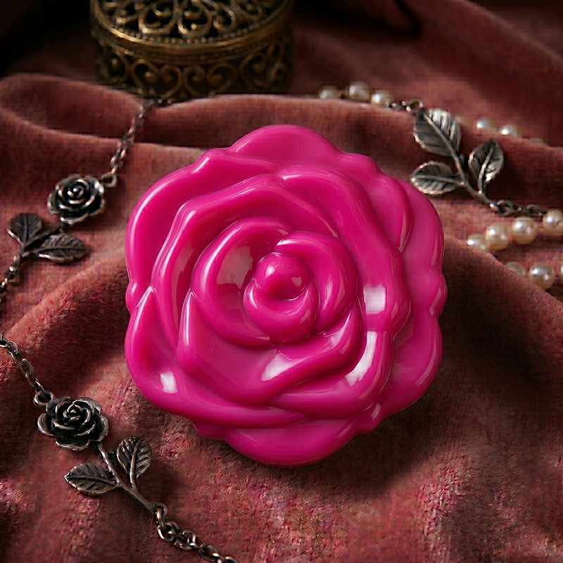 Espejo de maquillaje de alta definición transfronteriza, espejo de rosa, espejo portátil, espejo de doble cara, espejo de vestir, espejo portátil
