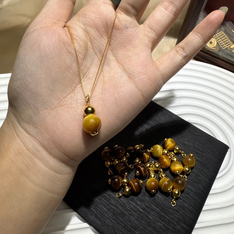 精工精品虎眼葫芦吊坠滴流虎眼葫芦不掉色配件diy手串配饰|undefined