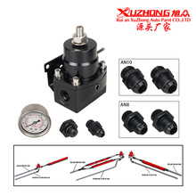 汽车改装配件 AN8燃油压力调节器通用燃油增压器油压表带接头