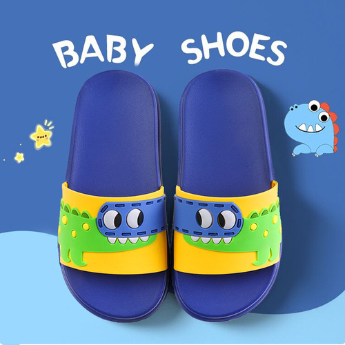 Children's Dinosaur Slippers for Boys  New Summer Outdoor Bathing Soft Sole EVA Cute Slippers for Girls