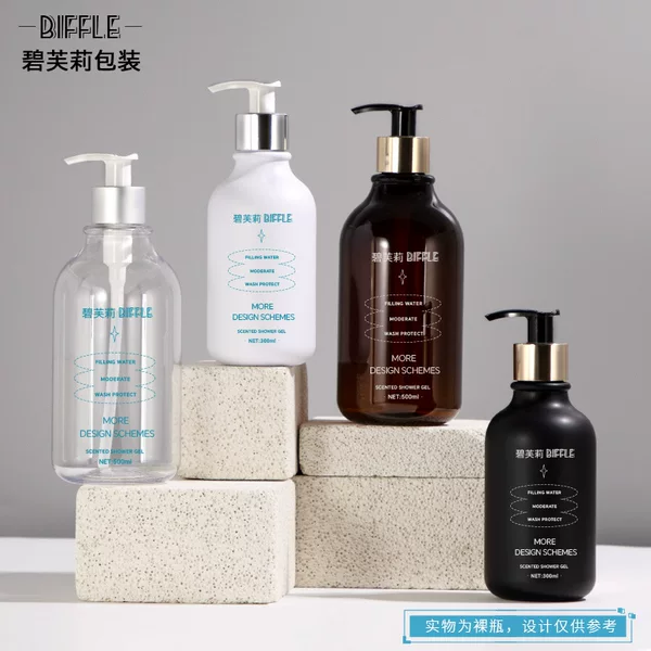 300ml Lotion and Shower Gel Packaging Bottle, Empty Shampoo Bottle Manufacturer, Press-Type Pet 500ml Plastic Bottle