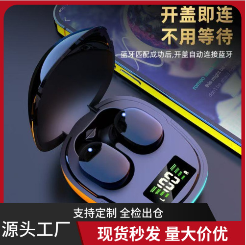 Cross-border Bluetooth Headset for G9S Colorful Breathing Light Digital Display True Wireless In-ear Sports Bluetooth Headset