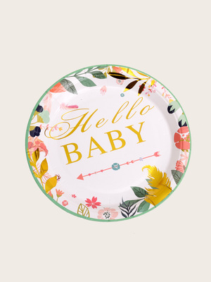 Cross border Amazon baby Gender pregnant woman disposable Tray birthday party Supplies bride children