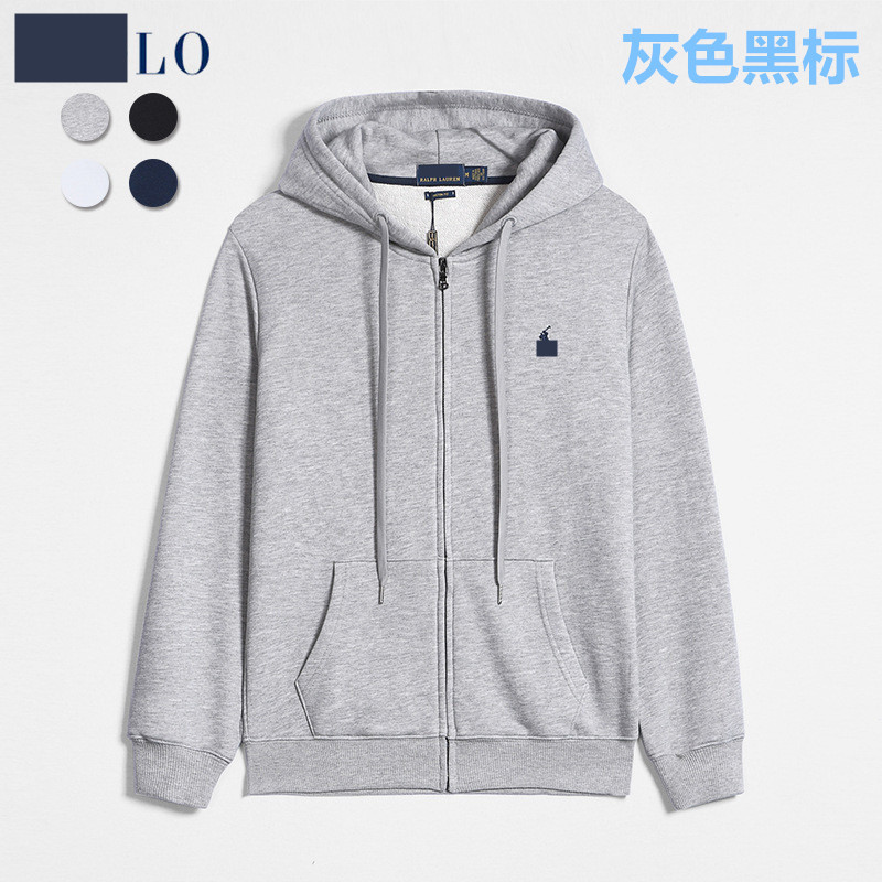 Zipper gray black label