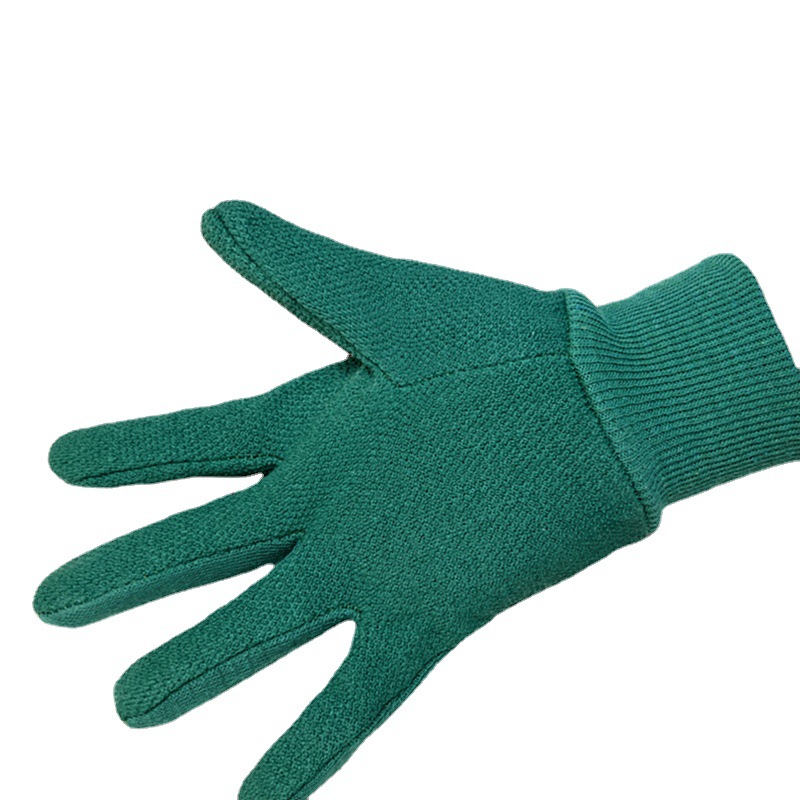 Guantes de jardín de las mujeres mini cuentas de punto de hilo de algodón resistente al desgaste jardinería plantación paja-tirando hogar invierno cálido