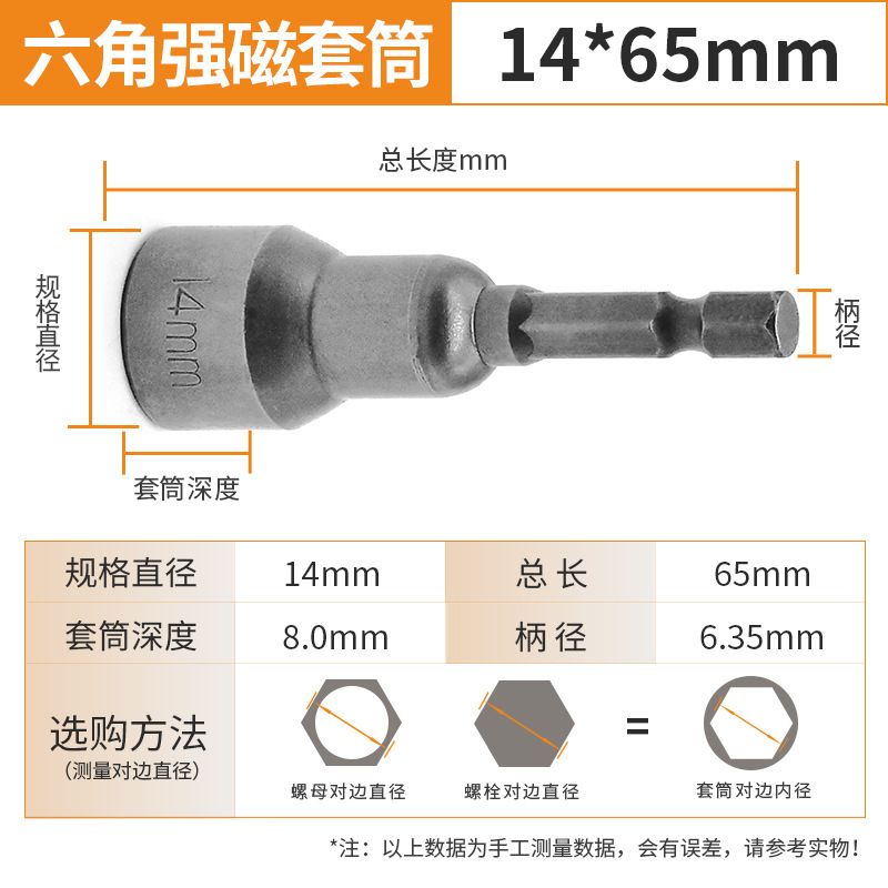 65内六角風ロットスリーブの磁気を深めます。6-19mm六角磁気スリーブの規格がそろっています。|undefined