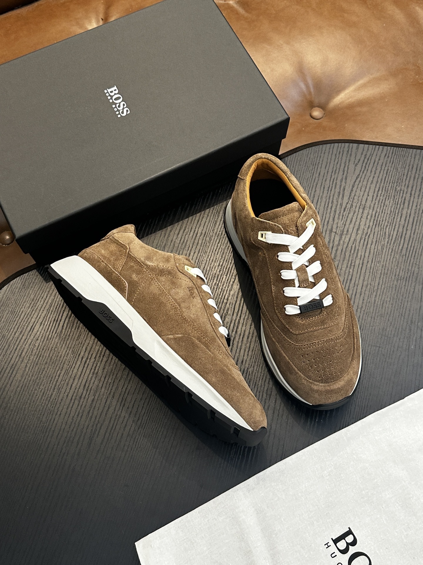 Europa 2025 zapatos de moda de hombre zapatos de piel de vaca zapatos casuales cómodos transpirables etiquetados BS personalizados