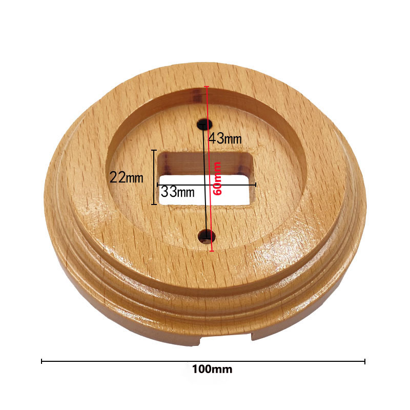 Light color wooden base