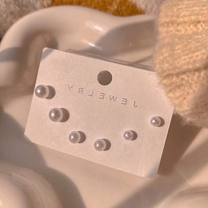 @新款@韩国珍珠套装耳环新款简约气质百搭轻奢小众设计感耳钉耳饰