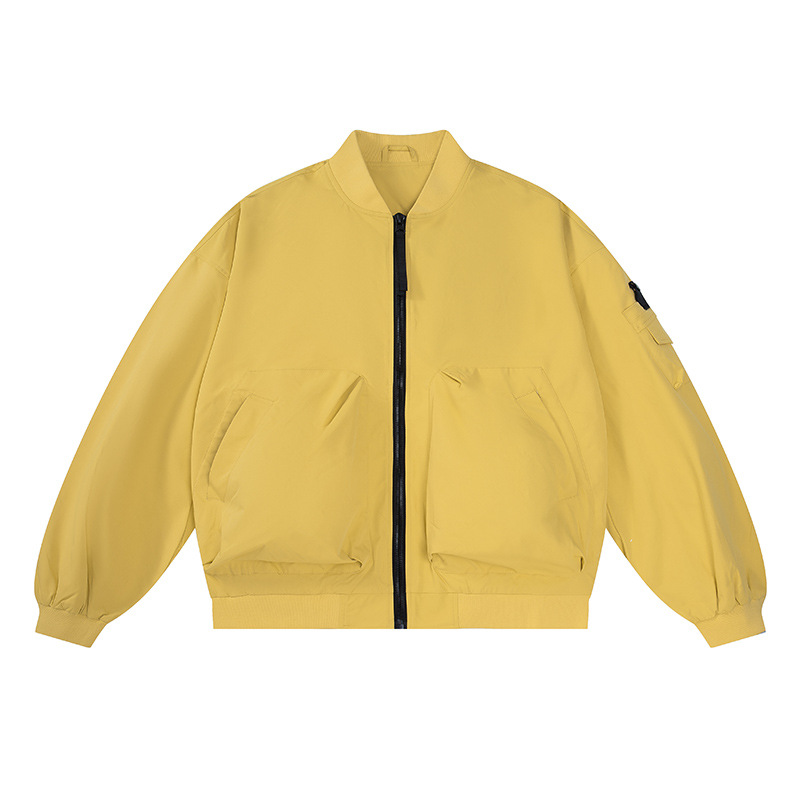 Chaqueta de invierno de hombre ligera de lujo de alto nivel de sensación de terciopelo herramienta chaqueta de béisbol transfronteriza chaqueta de piloto de terciopelo personalizada image 10