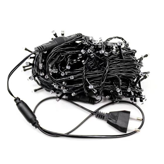LED black string lights male and female connected to the stars festival wedding decoration lights Christmas lights outdoor engineering waterproof string lights