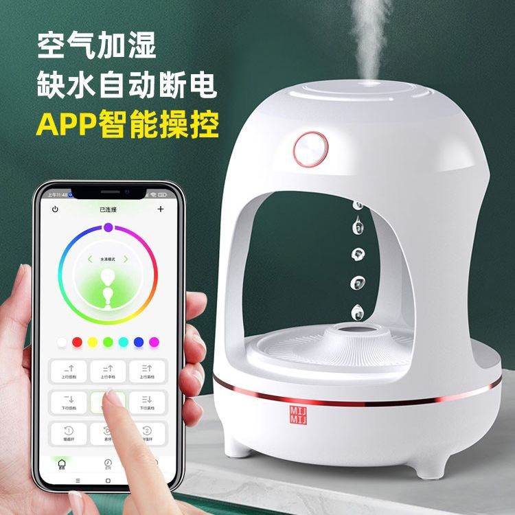 Anti-Gravedad humidificador gota de agua reflujo hogar Mute gran capacidad de pulverización pequeño humidificador de aire USB máquina de aromaterapia