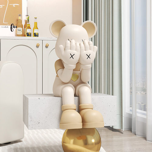 Violent bear large ornaments living room wine cabinet TV cabinet home accessories high-end porch home decoration decorations