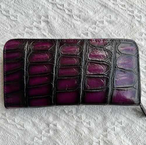 Directo de fábrica siameses cocodrilo pescado cuero bolso de los hombres billetera de moda bolso largo embrague Cartera de cuero